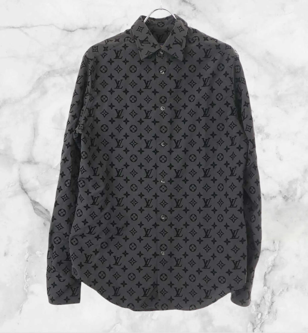 Louis Vuitton Flocked Monogram Classic Shirt