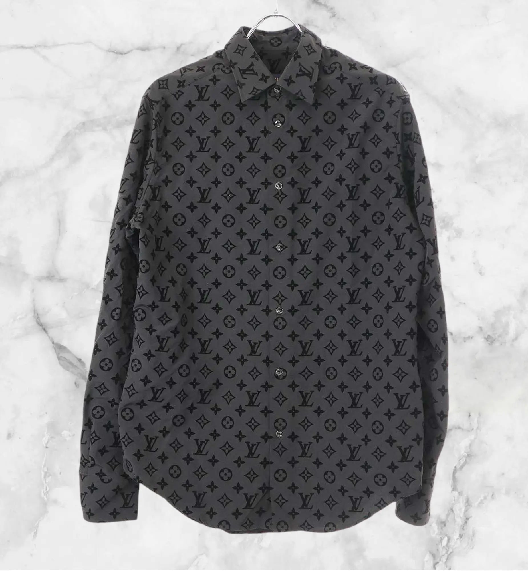Louis Vuitton Flocked Monogram Classic Shirt