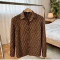FENDI Brown silk shirt