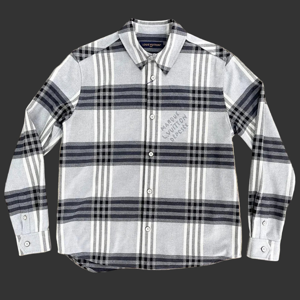 Louis Vuitton long-sleeved cotton flannel shirt