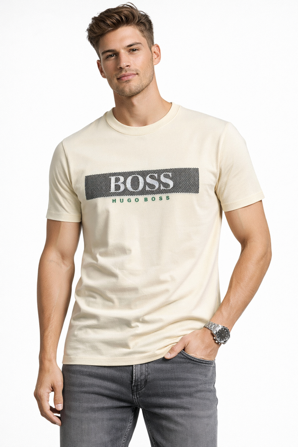 BOSS Hugo Boss logo print crew-neck t-shirt.