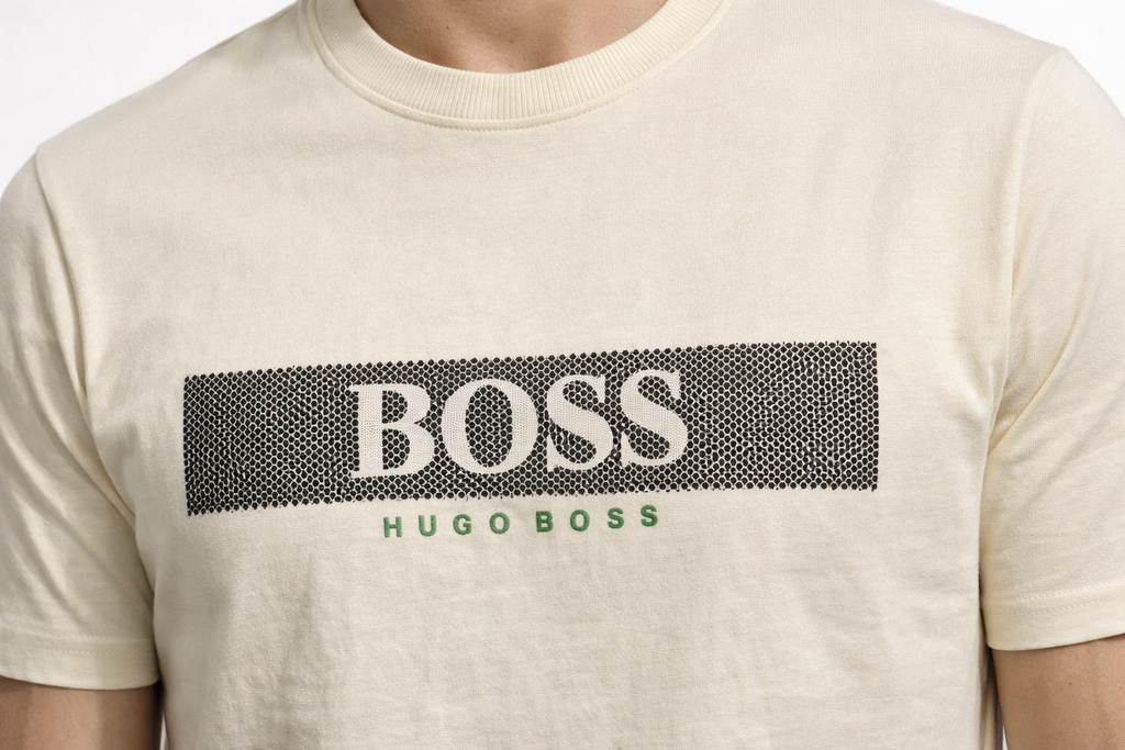 BOSS Hugo Boss logo print crew-neck t-shirt.