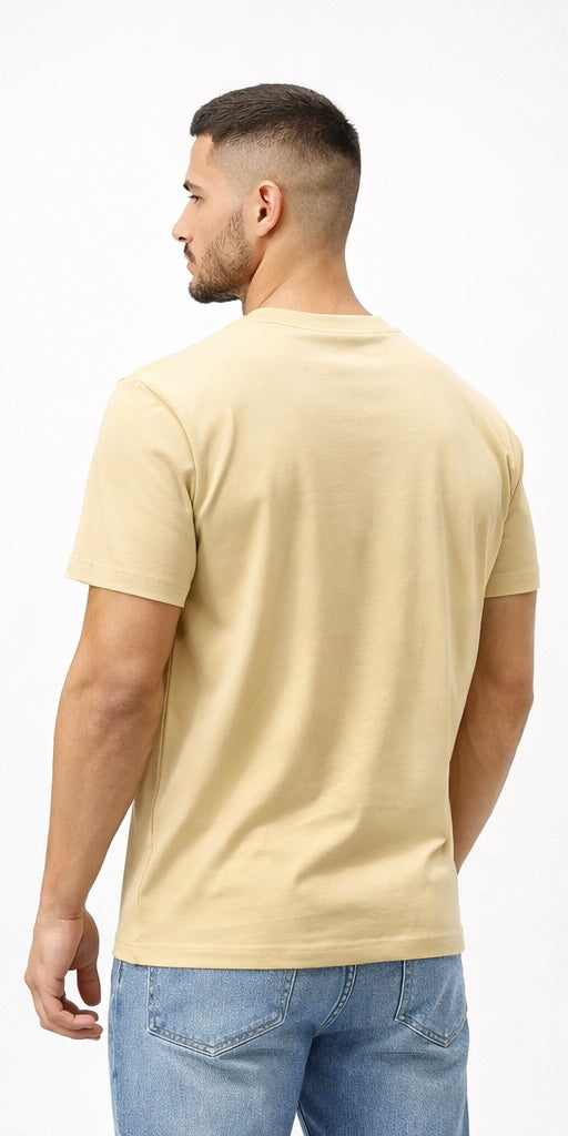 t-shirt featuring a prominent black "EA7 EMPORIO ARMANI" logo from the "Logo Series"