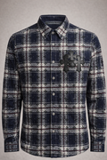 CHROME Hearts Gray plaid button