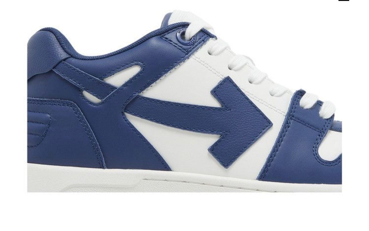 Off-White Out of Office "White Navy Blue" sneakers.