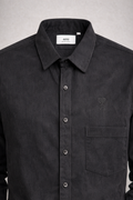 AMI Paris black corduroy shirt