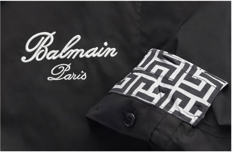 Balmain Logo Signature Cotton Shirt