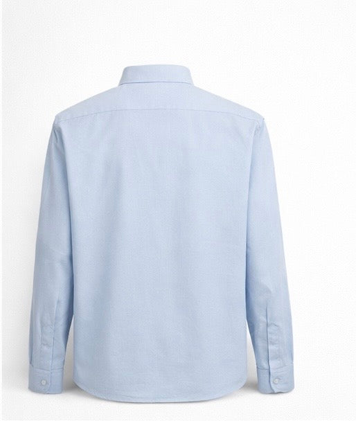 AMI Paris Ami De Coeur Cotton Shirt in Sky Blue.