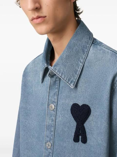 AMI Paris Ami De Coeur cotton denim