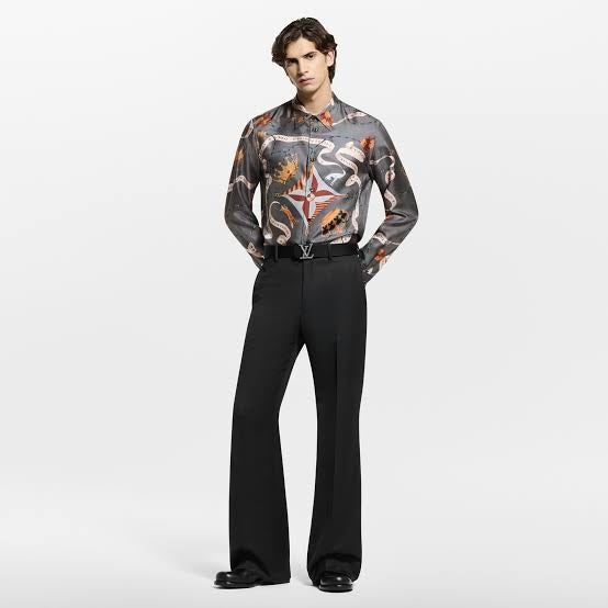 LOUIS Vuitton printed silk shirt