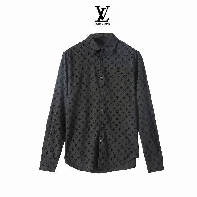 Louis Vuitton Flocked Monogram Classic Shirt
