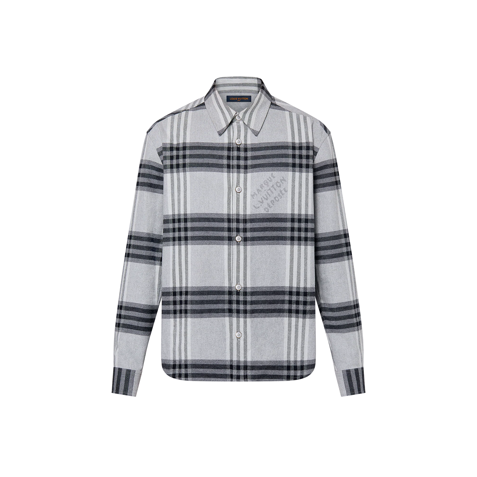 Louis Vuitton long-sleeved cotton flannel shirt