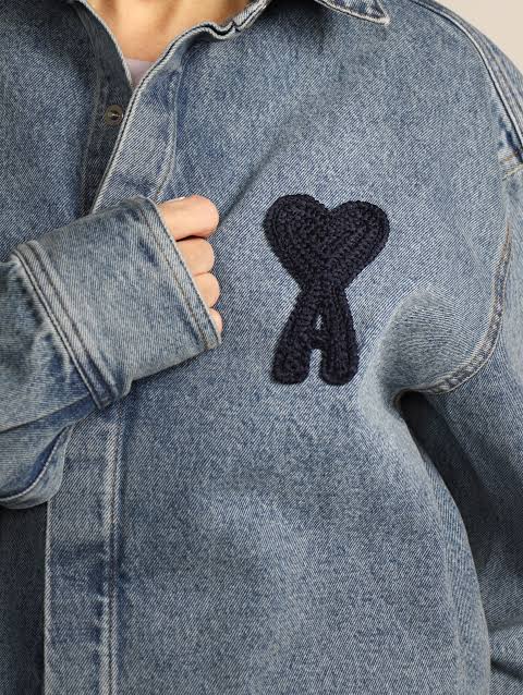 AMI Paris Ami De Coeur cotton denim