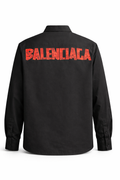 Balenciaga Black Masking Tape Long Sleeve Shirt