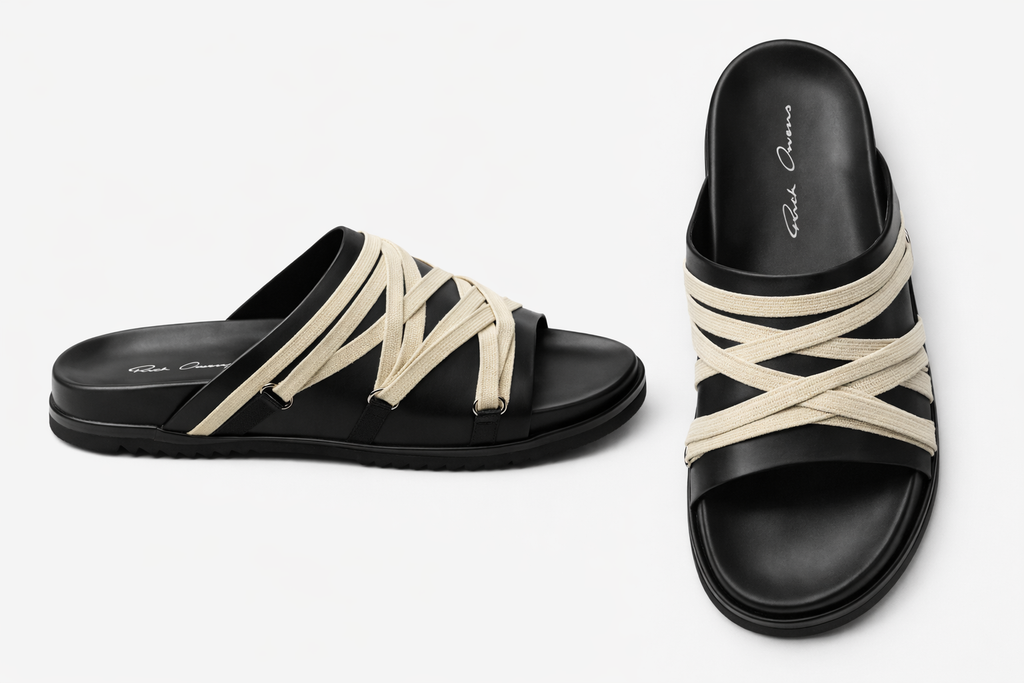 RICK OWENRS LEATHER SANDALS