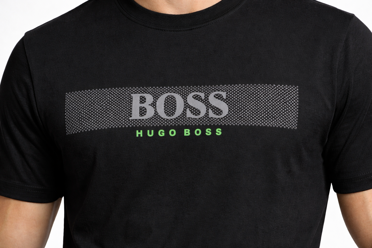 black BOSS Hugo Boss graphic regular-fit t-shirt