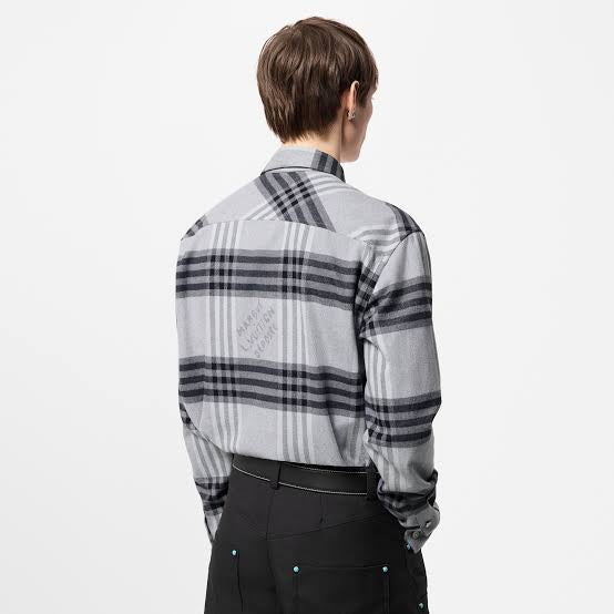 Louis Vuitton long-sleeved cotton flannel shirt