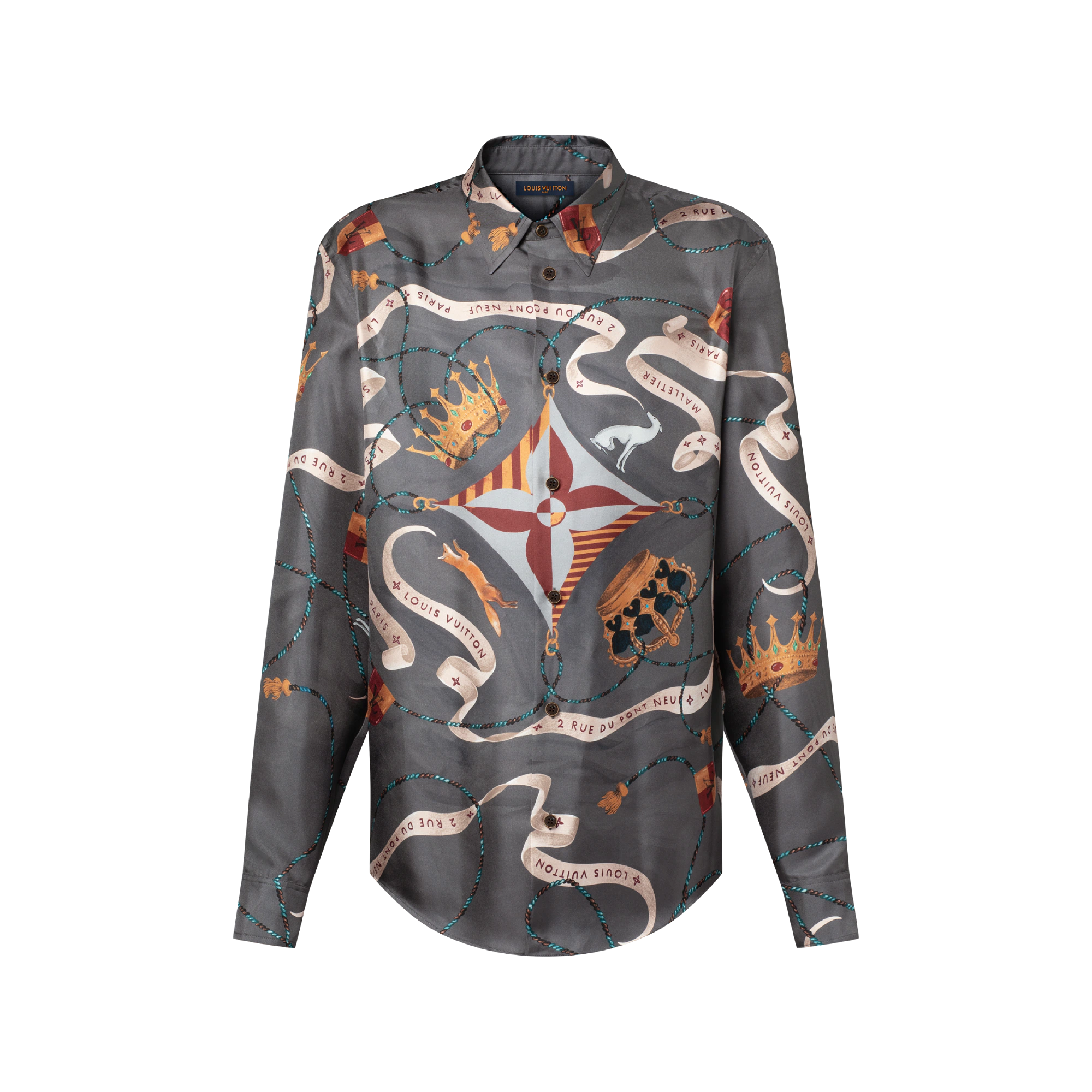 LOUIS Vuitton printed silk shirt