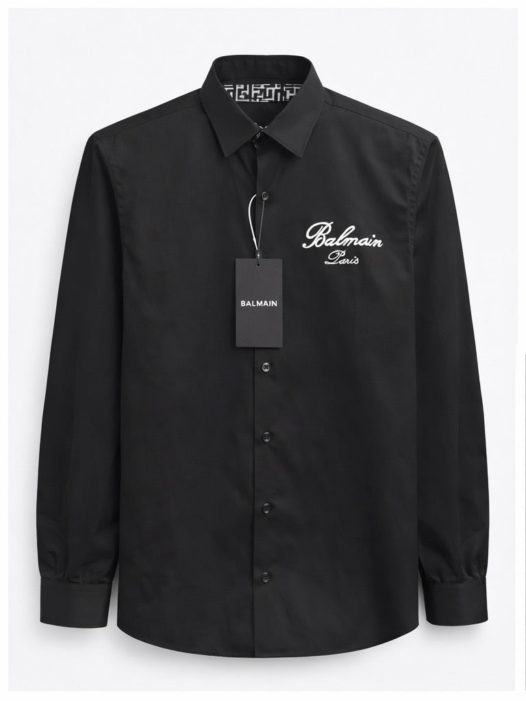 Balmain Logo Signature Cotton Shirt