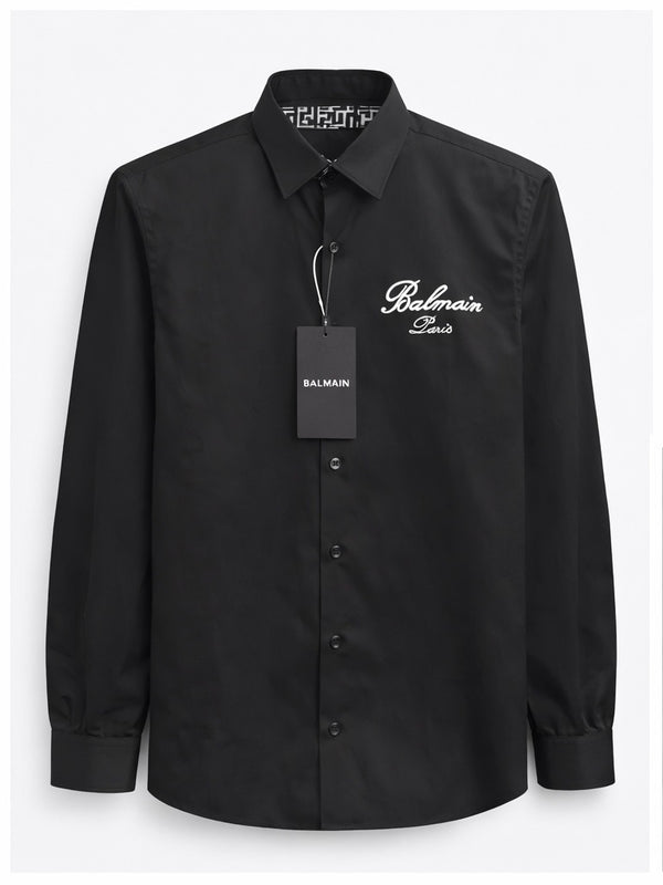 Balmain Logo Signature Cotton Shirt